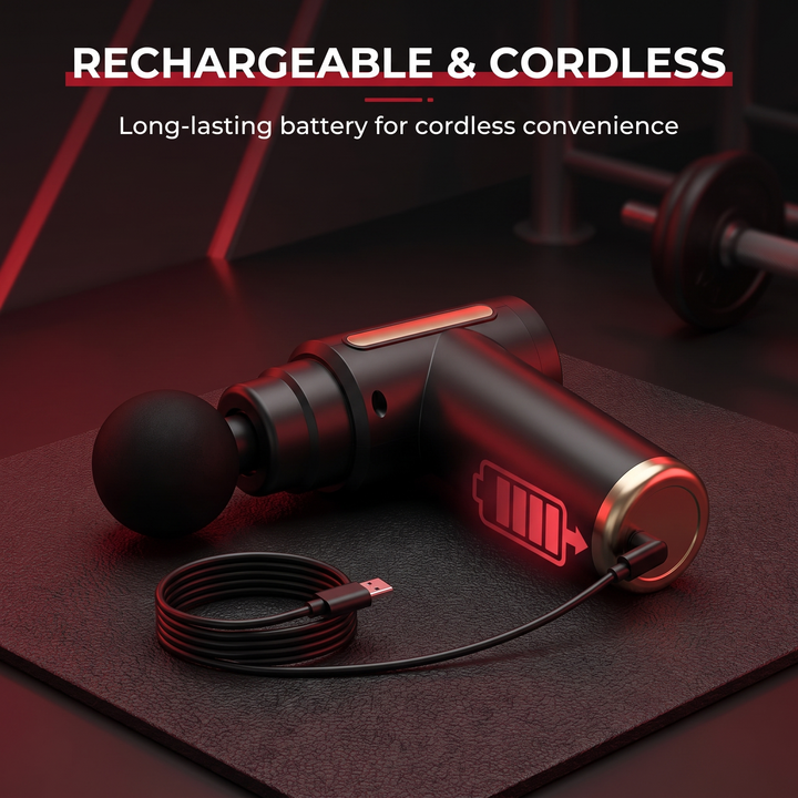 Professional Muscle Massage Gun Deep Tissue Percussion Massager for Neck Back Shoulders Recovery Soreness Relief Home Gym Fitness Use