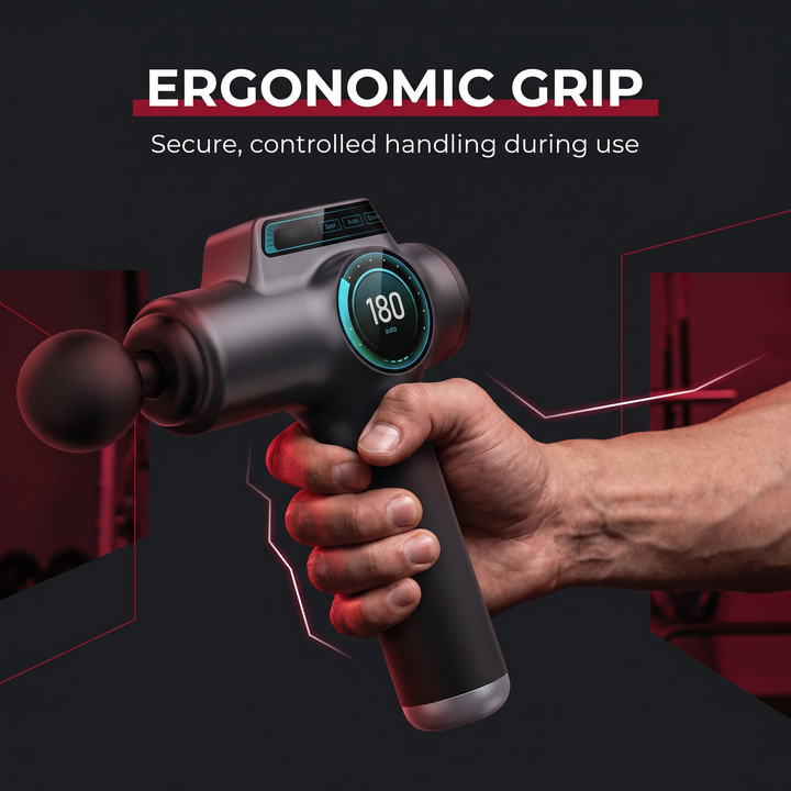 Professional Muscle Massage Gun Deep Tissue Percussion Massager for Neck Back Shoulders Recovery Soreness Relief Home Gym Fitness Use