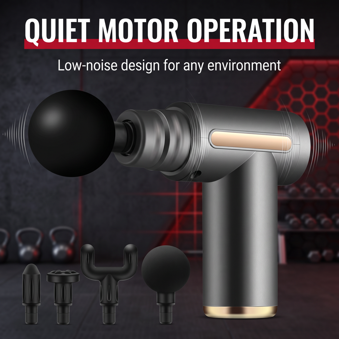 Professional Muscle Massage Gun Deep Tissue Percussion Massager for Neck Back Shoulders Recovery Soreness Relief Home Gym Fitness Use