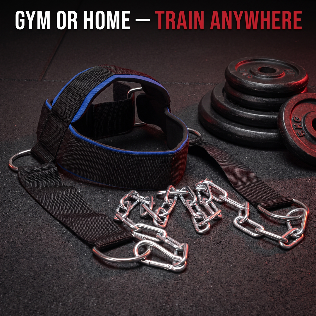 Professional Neck Training Harness Adjustable Head Strap Neck Muscle Strength Training Cap Weight Bearing Gym Fitness Home Workout Exercise Equipment