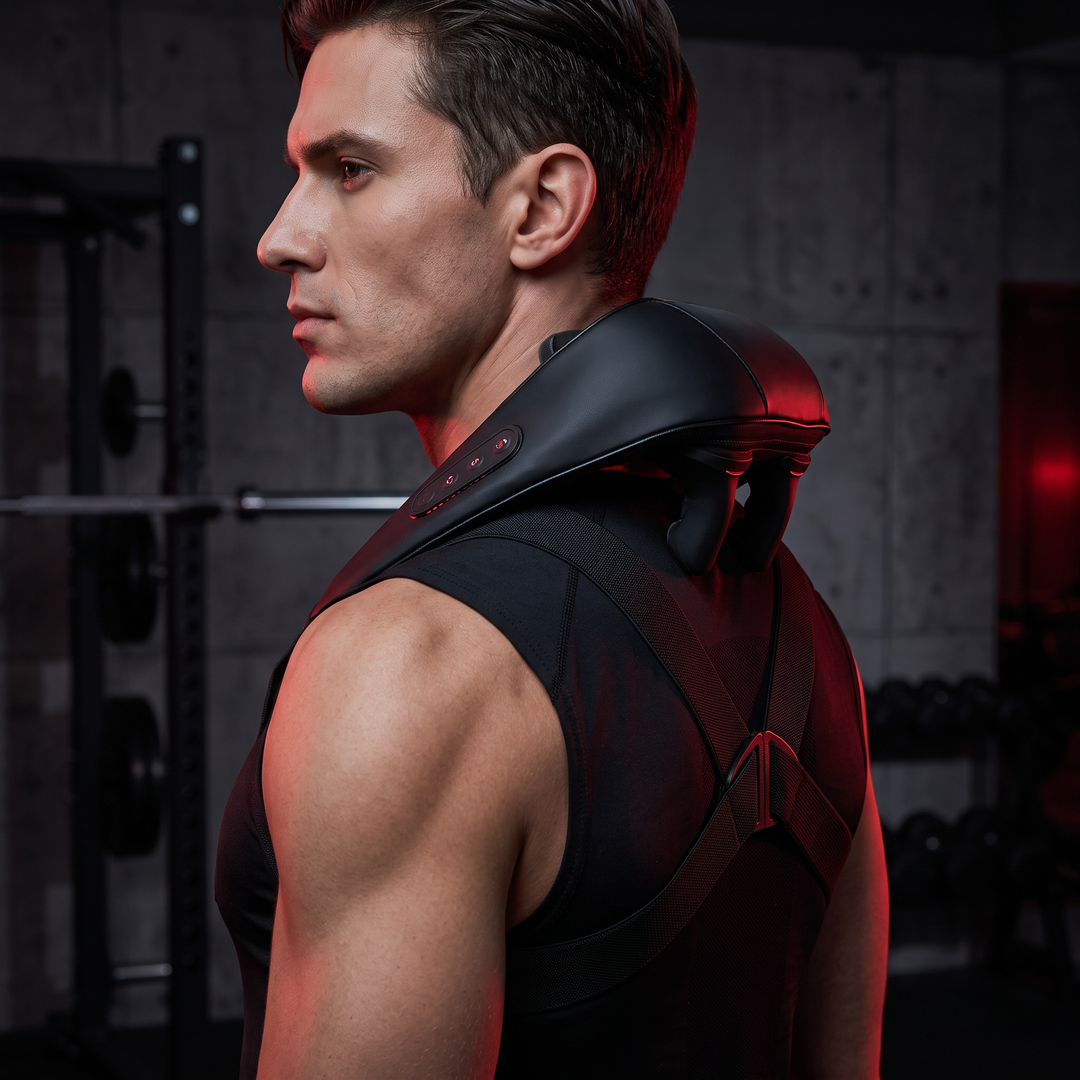 Professional Neck and Shoulder Massager Electric Pulse Relaxation Device Portable Pain Relief Massager for Home Office Daily Use Recovery