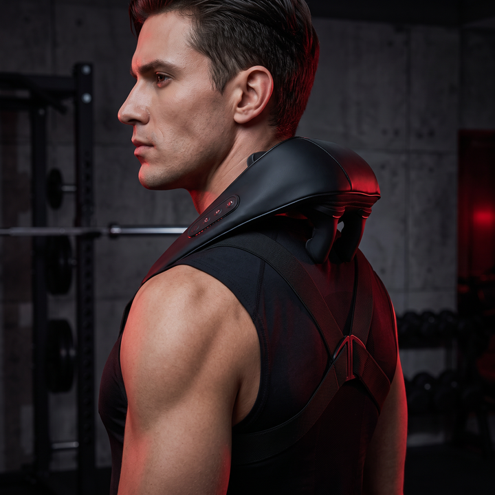 Professional Neck and Shoulder Massager Electric Pulse Relaxation Device Portable Pain Relief Massager for Home Office Daily Use Recovery
