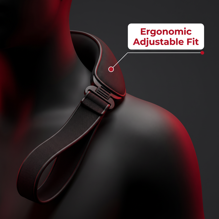 Professional Neck and Shoulder Massager Electric Pulse Relaxation Device Portable Pain Relief Massager for Home Office Daily Use Recovery
