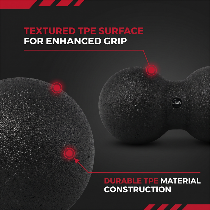 Professional Peanut Massage Ball Set Acupressure Trigger Point Massager Neck Back Myofascial Release Fitness Yoga Recovery Tool