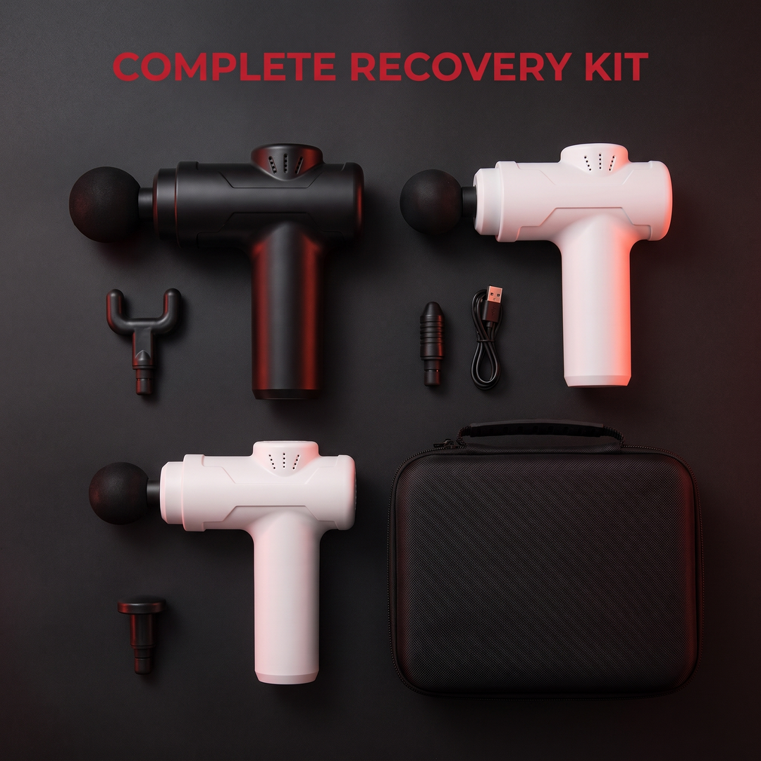 Professional Portable Massage Gun Deep Tissue Percussion Massager Muscle Recovery Device Handheld Body Massager for Gym Sports Fitness Home Use