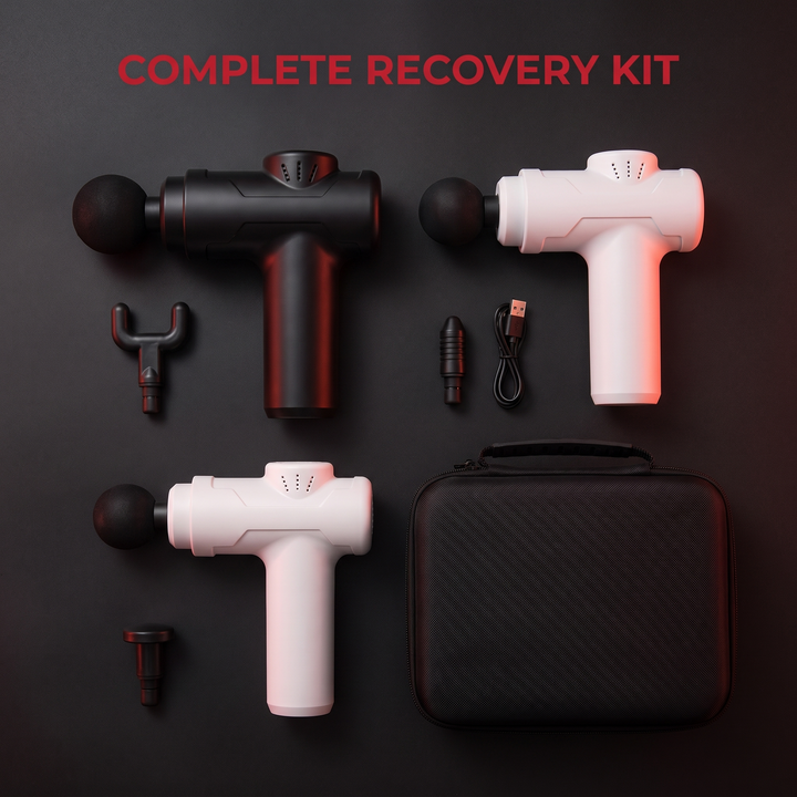 Professional Portable Massage Gun Deep Tissue Percussion Massager Muscle Recovery Device Handheld Body Massager for Gym Sports Fitness Home Use
