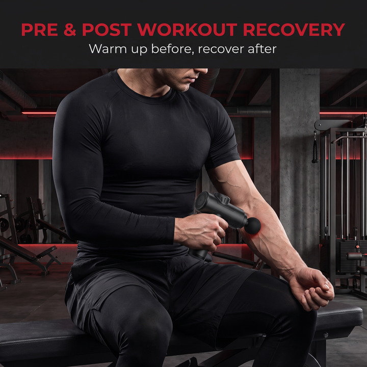 Professional Portable Massage Gun Deep Tissue Percussion Massager Muscle Recovery Device Handheld Body Massager for Gym Sports Fitness Home Use