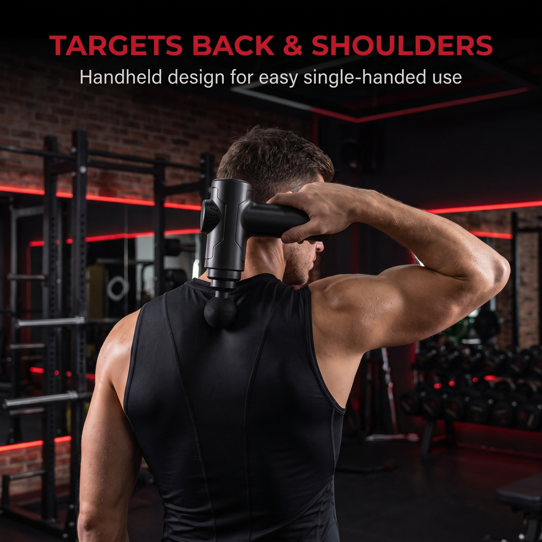 Professional Portable Massage Gun Deep Tissue Percussion Massager Muscle Recovery Device Handheld Body Massager for Gym Sports Fitness Home Use