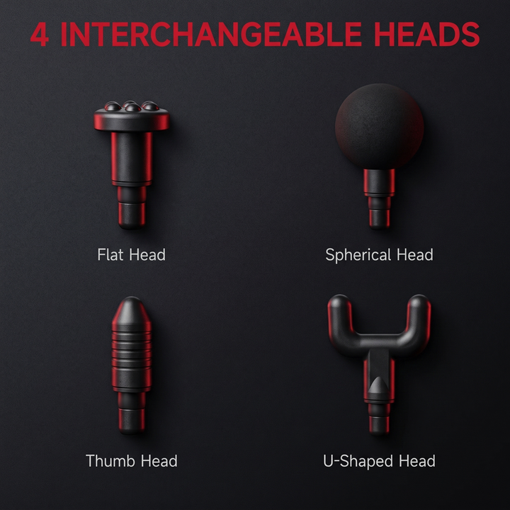Professional Portable Massage Gun Deep Tissue Percussion Massager Muscle Recovery Device Handheld Body Massager for Gym Sports Fitness Home Use