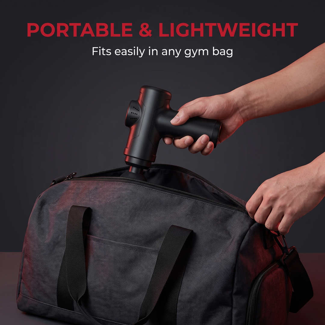 Professional Portable Massage Gun Deep Tissue Percussion Massager Muscle Recovery Device Handheld Body Massager for Gym Sports Fitness Home Use