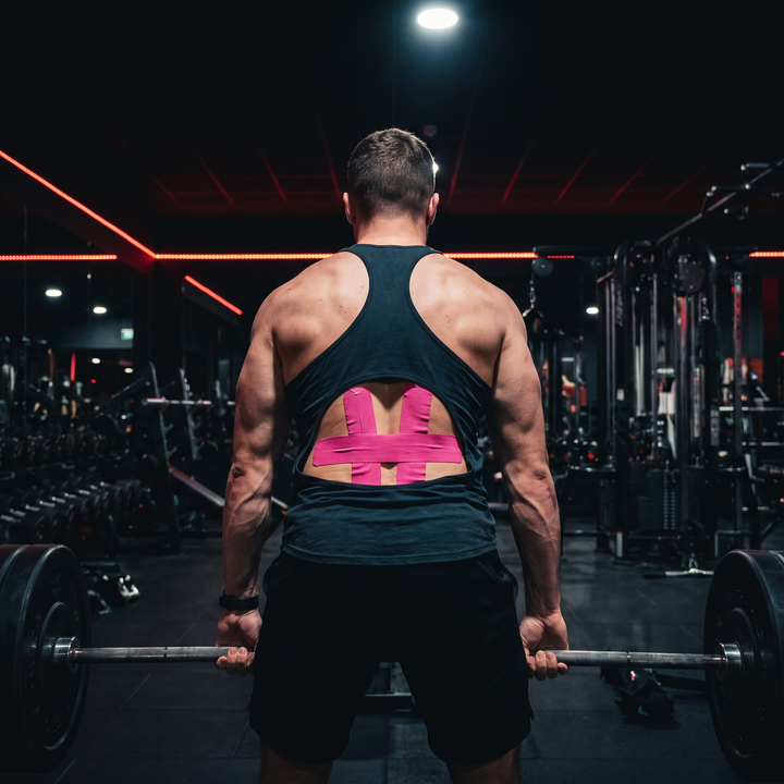 Professional Pre-Cut Kinesiology Tape Athletic Sports Tape Muscle Support Tape for Shoulder Knee Back Leg Pain Relief Rehabilitation Recovery Home Gym Fitness