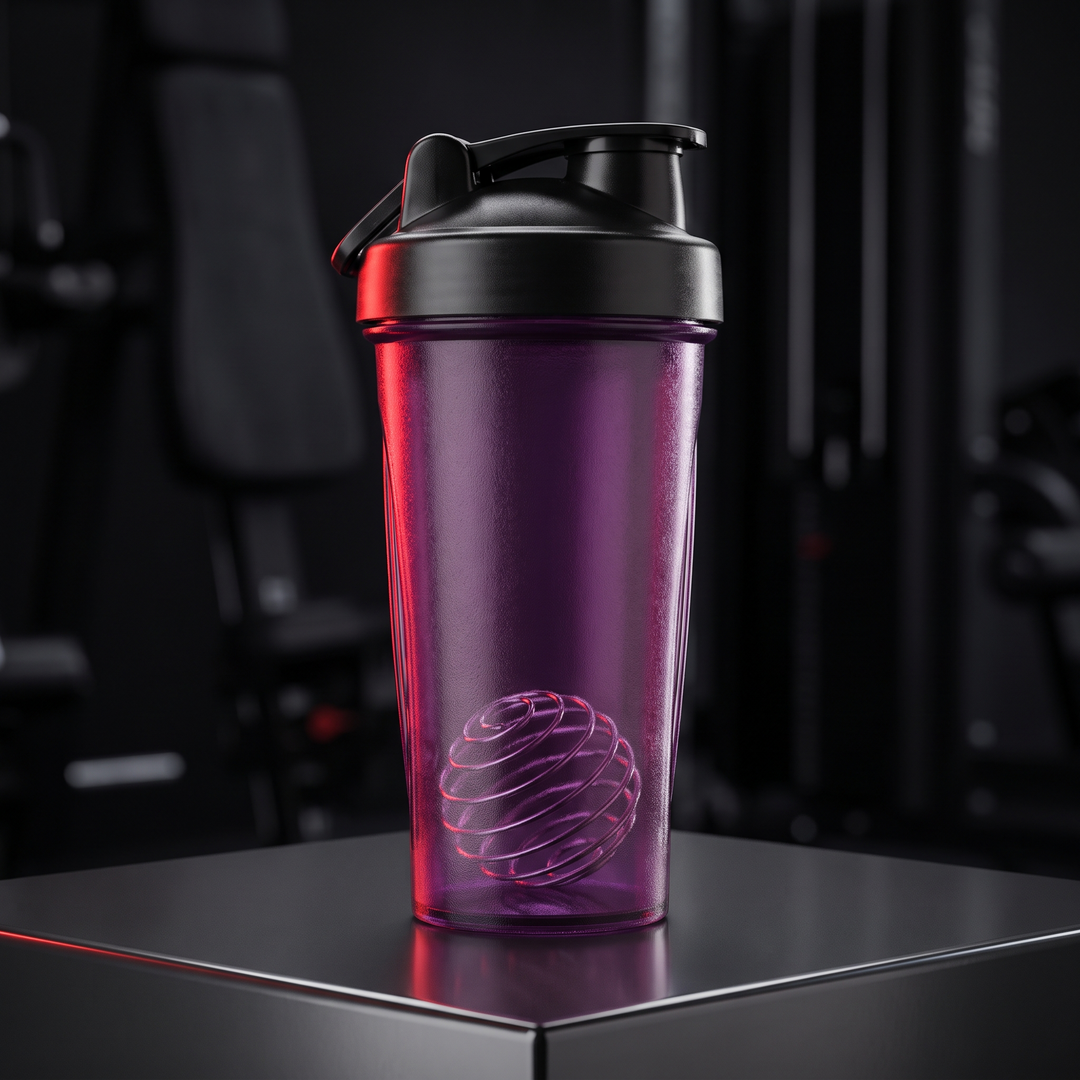 Professional Protein Shaker Bottle with Metal Stirrer Leak-Proof BPA-Free Shaker Cup 20oz for Protein Shakes Pre-Workout Drinks Gym Fitness Nutrition Blender Bottle