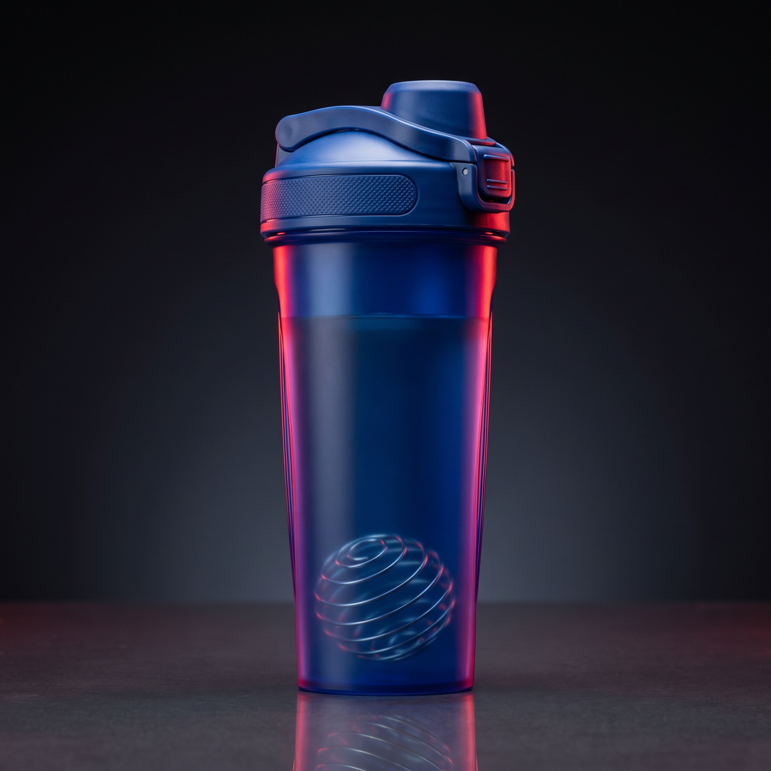 Professional Protein Shaker Bottle with Metal Stirrer Leak-Proof BPA-Free Shaker Cup 20oz for Protein Shakes Pre-Workout Drinks Gym Fitness Nutrition Blender Bottle