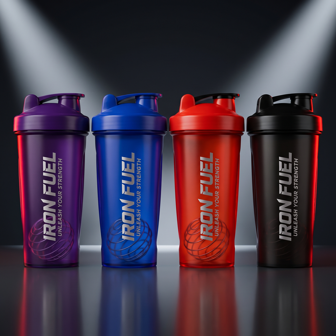 Professional Protein Shaker Bottle with Metal Stirrer Leak-Proof BPA-Free Shaker Cup 20oz for Protein Shakes Pre-Workout Drinks Gym Fitness Nutrition Blender Bottle