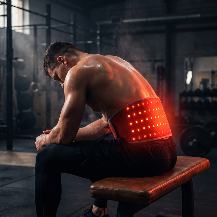 Professional Red Light Therapy Belt Infrared LED Heat Massage Wrap for Back Waist Pain Relief Blood Circulation Support Recovery
