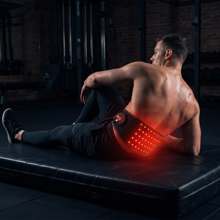 Professional Red Light Therapy Belt Infrared LED Heat Massage Wrap for Back Waist Pain Relief Blood Circulation Support Recovery