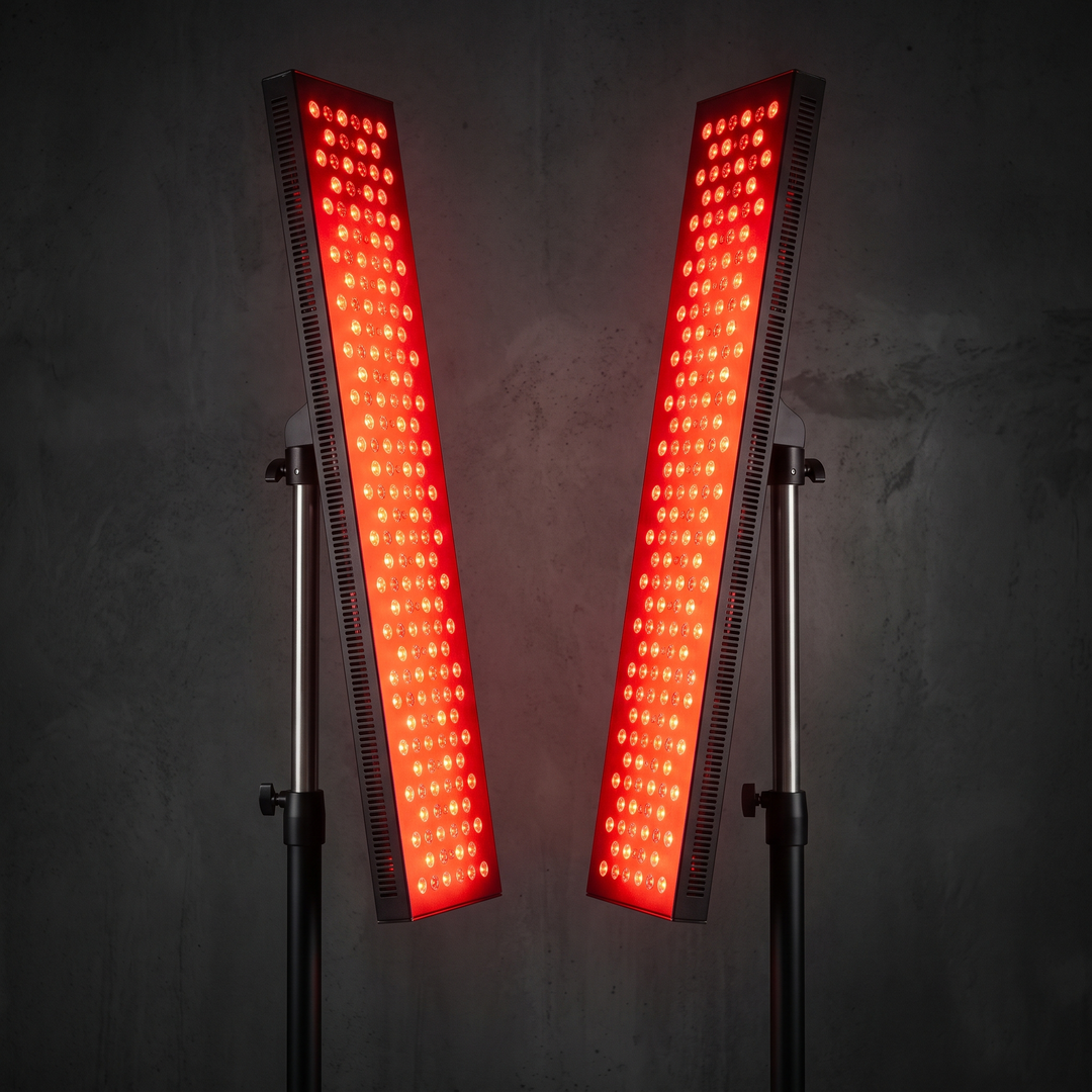 Professional Red Light Therapy Lamp 660nm 850nm Near Infrared Light Panel for Face and Body with Adjustable Stand and Timer Home Use Recovery Device