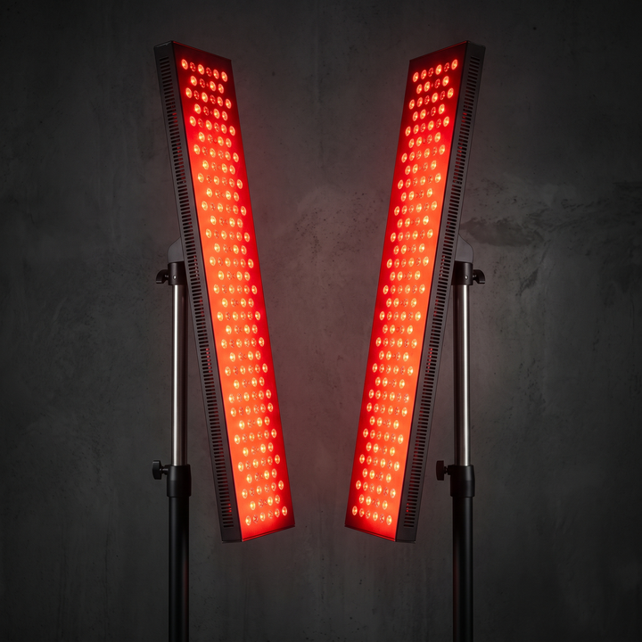 Professional Red Light Therapy Lamp 660nm 850nm Near Infrared Light Panel for Face and Body with Adjustable Stand and Timer Home Use Recovery Device