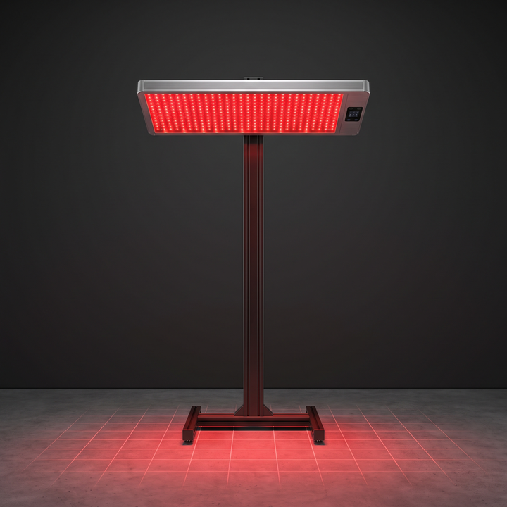 Professional Red Light Therapy Lamp 660nm 850nm Near Infrared Light Panel for Face and Body with Adjustable Stand and Timer Home Use Recovery Device
