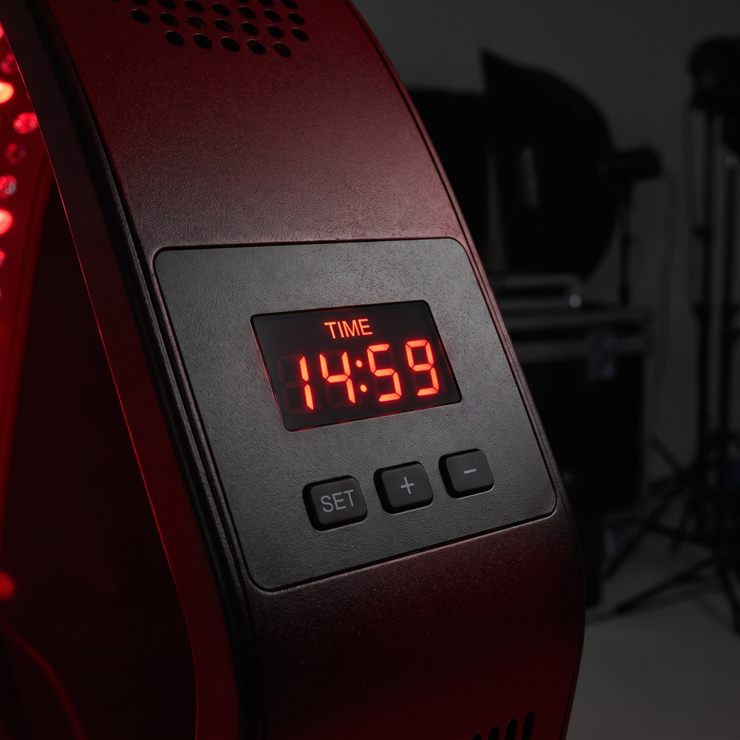 Professional Red Light Therapy Lamp 660nm 850nm Near Infrared Light Panel for Face and Body with Adjustable Stand and Timer Home Use Recovery Device