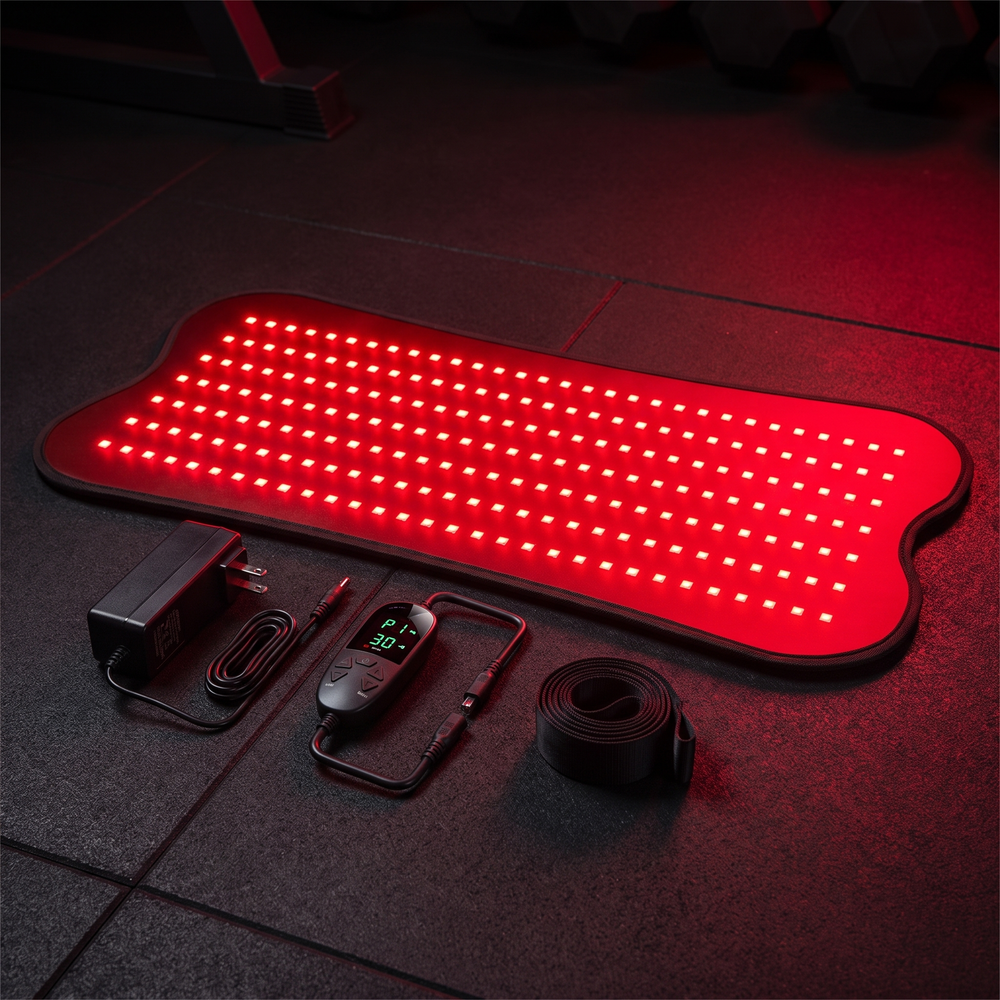 Professional Red Light Therapy Pad 660nm 850nm Dual Spectrum Near Infrared LED Light Therapy Device Portable Recovery Pad for Muscle Relief Body Wellness Home Use