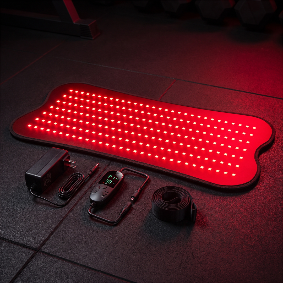 Professional Red Light Therapy Pad 660nm 850nm Dual Spectrum Near Infrared LED Light Therapy Device Portable Recovery Pad for Muscle Relief Body Wellness Home Use