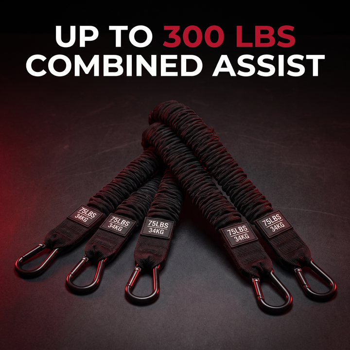 Professional Resistance Band Pull Up Assistance Bands Set Strength Training Loop Bands for Pull Ups Chin Ups Stretching Mobility Home Gym Workout Recovery Exercise