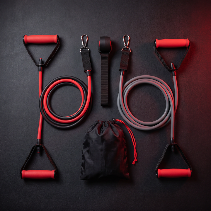 Professional Resistance Bands with Handles Exercise Bands for Strength Training Home Gym Workout Bands for Men Women Fitness Rehabilitation Equipment