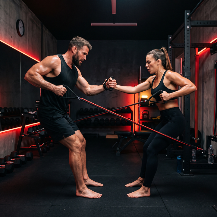 Professional Resistance Bands with Handles Exercise Bands for Strength Training Home Gym Workout Bands for Men Women Fitness Rehabilitation Equipment