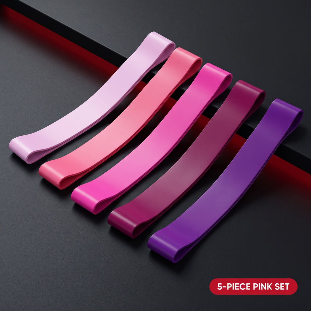 Professional Resistance Loop Bands Set Latex Exercise Bands Legs Glutes Core Strength Training Home Gym Workout Rehabilitation Mobility Fitness