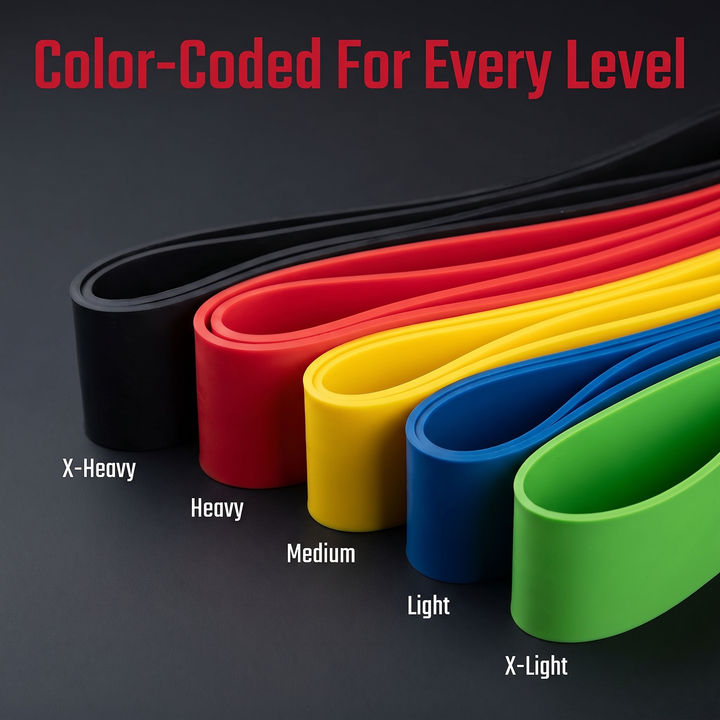 Professional Resistance Loop Bands Set Latex Exercise Bands Legs Glutes Core Strength Training Home Gym Workout Rehabilitation Mobility Fitness