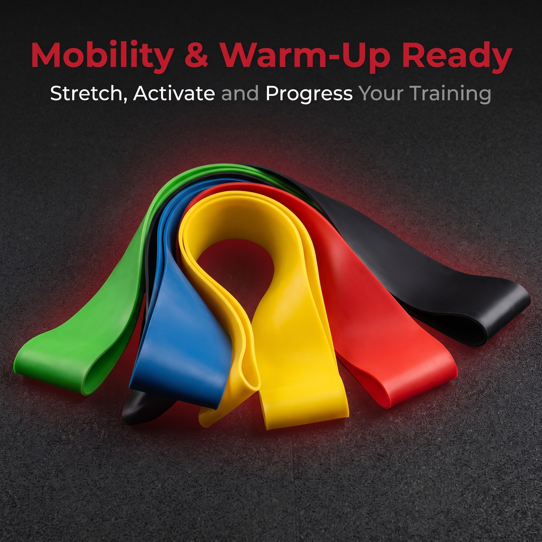 Professional Resistance Loop Bands Set Latex Exercise Bands Legs Glutes Core Strength Training Home Gym Workout Rehabilitation Mobility Fitness