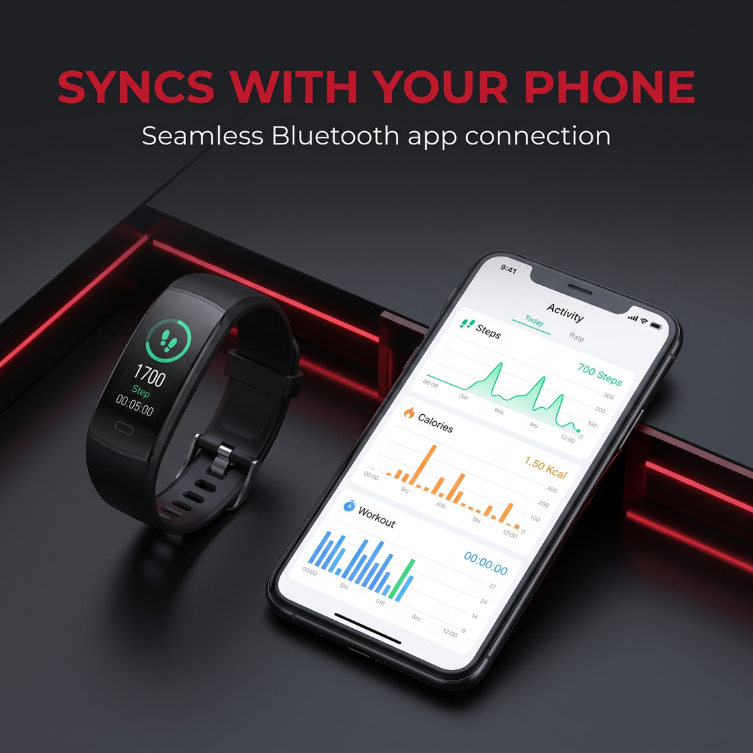 Professional Smart Fitness Band ECG PPG Heart Rate Blood Pressure Body Temperature Monitor Wrist Band Activity Tracker for Health Monitoring Daily Fitness Use