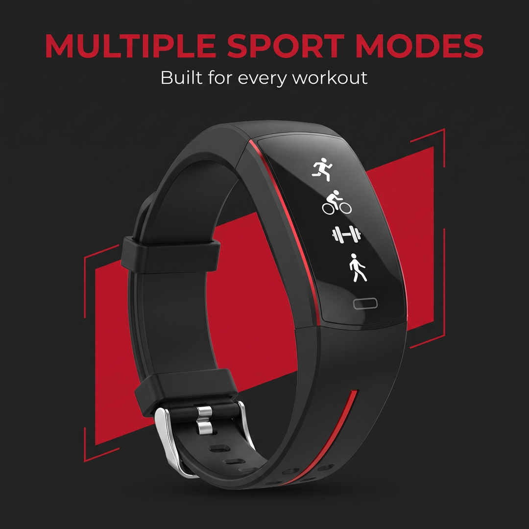 Professional Smart Fitness Band ECG PPG Heart Rate Blood Pressure Body Temperature Monitor Wrist Band Activity Tracker for Health Monitoring Daily Fitness Use