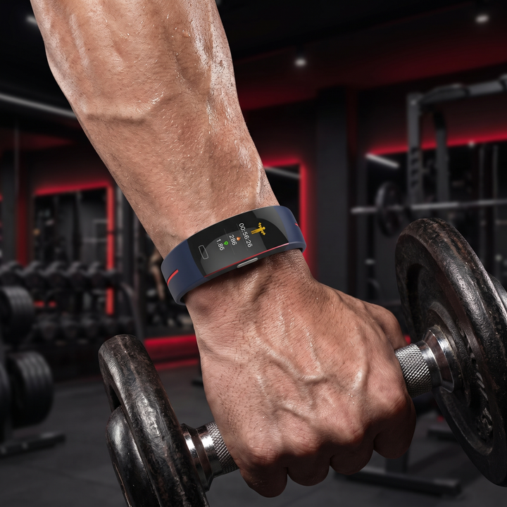 Professional Smart Fitness Band ECG PPG Heart Rate Blood Pressure Body Temperature Monitor Wrist Band Activity Tracker for Health Monitoring Daily Fitness Use