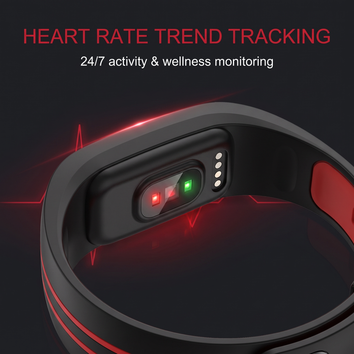 Professional Smart Fitness Band ECG PPG Heart Rate Blood Pressure Body Temperature Monitor Wrist Band Activity Tracker for Health Monitoring Daily Fitness Use