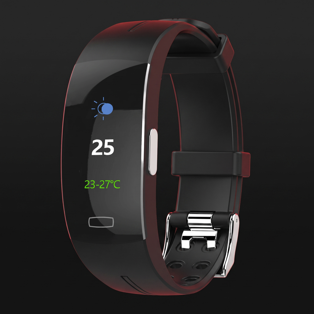 Professional Smart Fitness Band ECG PPG Heart Rate Blood Pressure Body Temperature Monitor Wrist Band Activity Tracker for Health Monitoring Daily Fitness Use