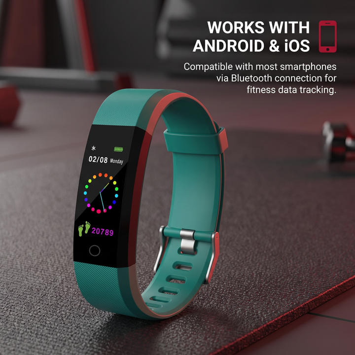 Professional Smart Fitness Band Heart Rate Blood Oxygen Blood Pressure Monitor Waterproof Activity Tracker Bracelet for Android and iOS
