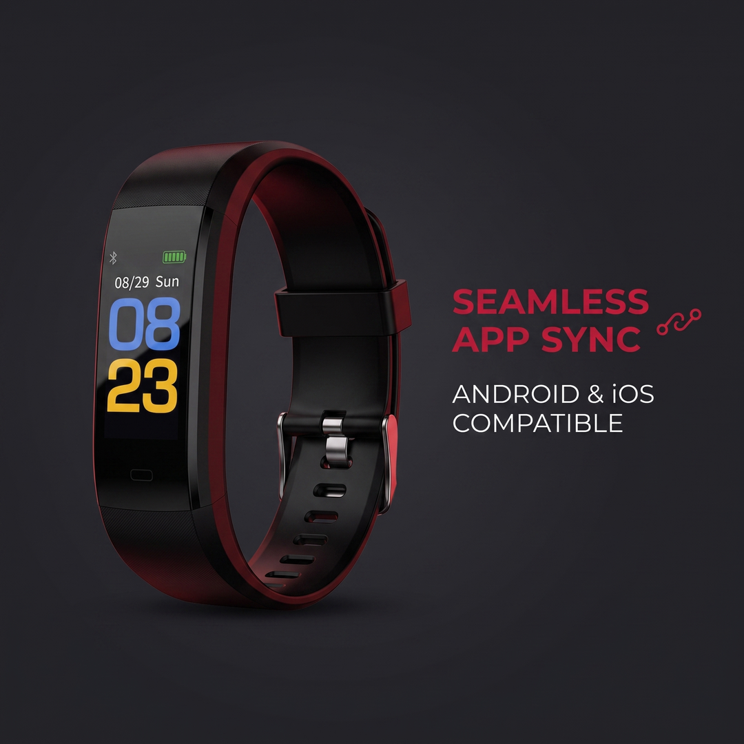 Professional Smart Fitness Band Heart Rate Blood Oxygen Blood Pressure Monitor Waterproof Activity Tracker Bracelet for Android and iOS