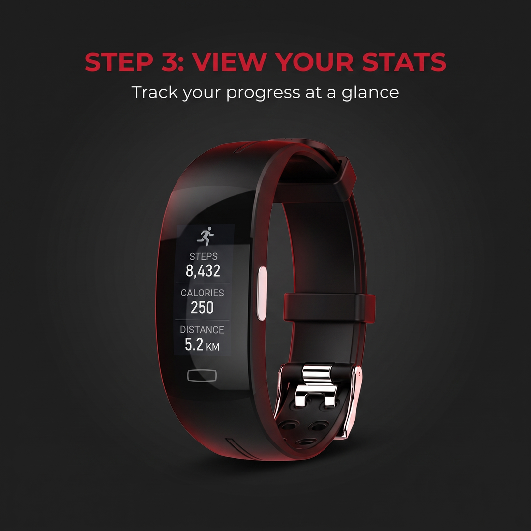 Professional Smart Fitness Band Heart Rate Blood Pressure Blood Oxygen Monitor IP67 Waterproof Activity Tracker Bracelet for Sport Health Monitoring