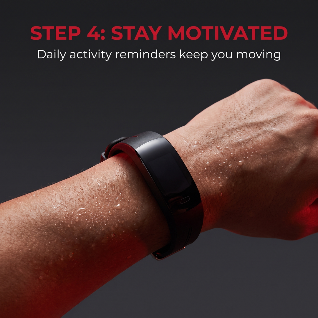Professional Smart Fitness Band Heart Rate Blood Pressure Blood Oxygen Monitor IP67 Waterproof Activity Tracker Bracelet for Sport Health Monitoring