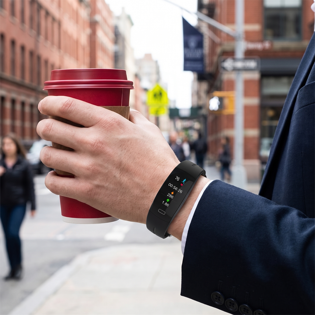 Professional Smart Fitness Band Heart Rate Blood Pressure Blood Oxygen Monitor IP67 Waterproof Activity Tracker Bracelet for Sport Health Monitoring