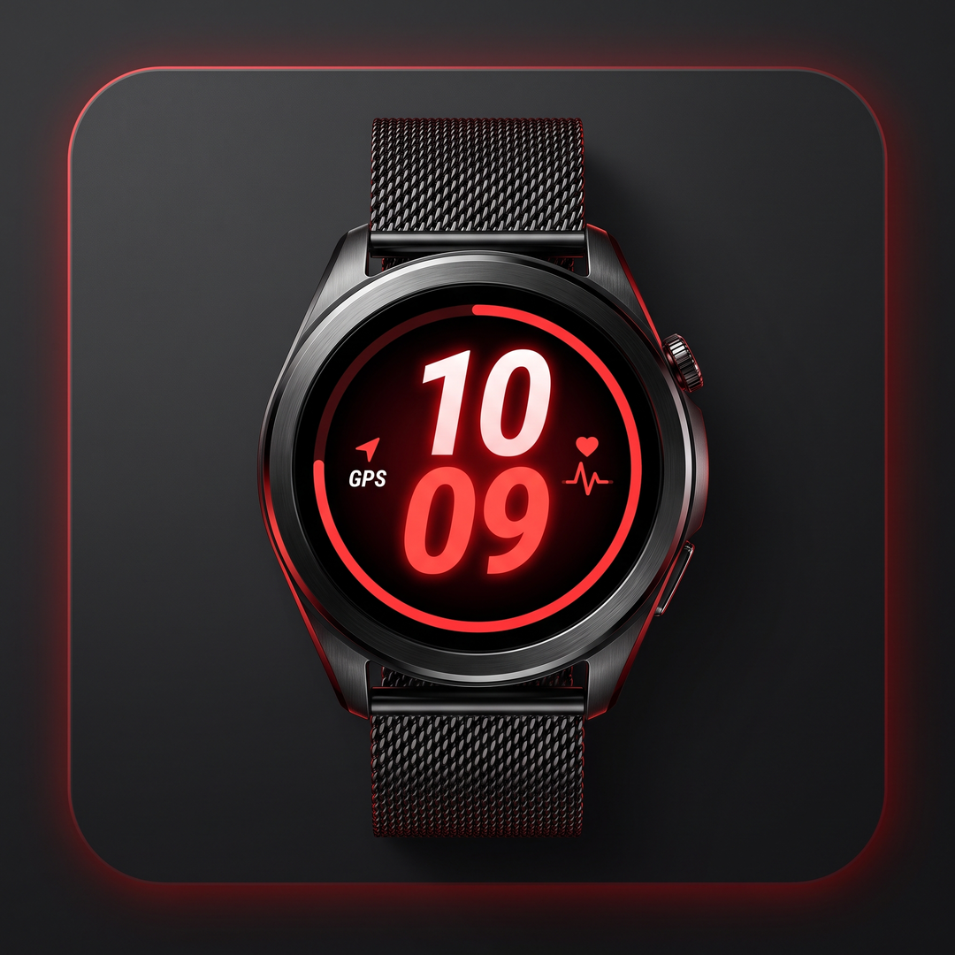 Professional Smart Watch with GPS Bluetooth Calling AMOLED Display Sport Fitness Tracker Heart Rate Monitor IP68 Waterproof Large Battery Smartwatch for Men Women