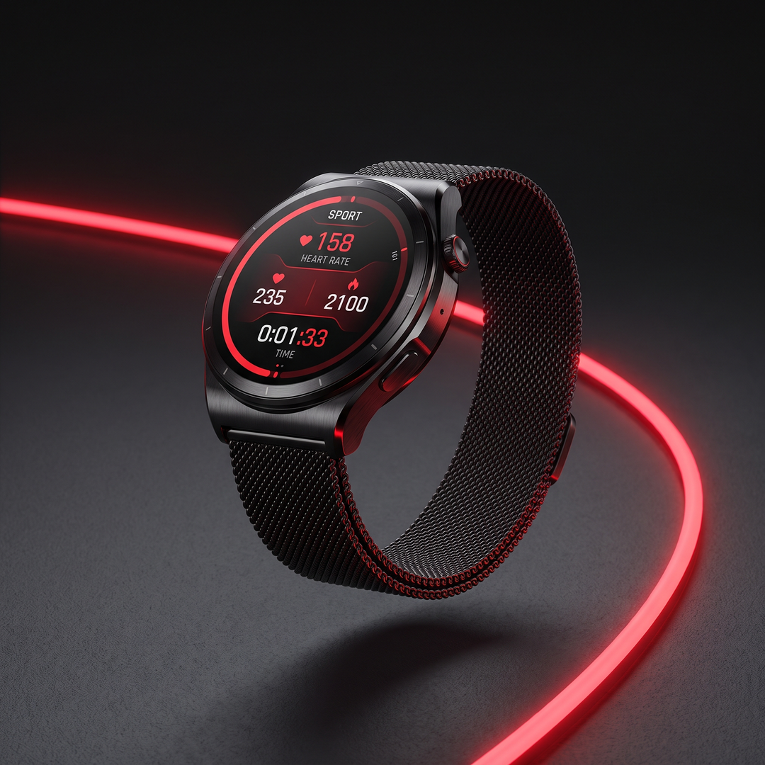 Professional Smart Watch with GPS Bluetooth Calling AMOLED Display Sport Fitness Tracker Heart Rate Monitor IP68 Waterproof Large Battery Smartwatch for Men Women