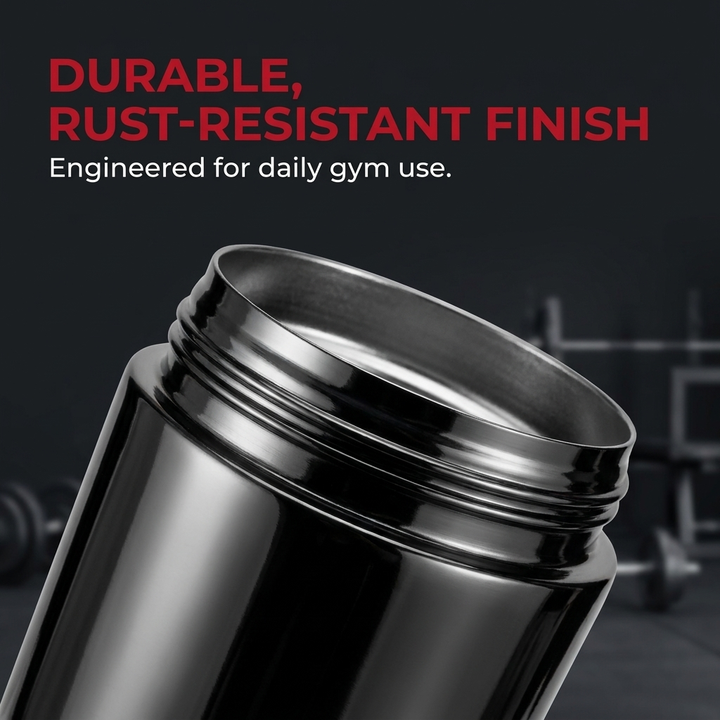 Professional Stainless Steel Shaker Bottle 700ml Protein Powder Mixing Cup with Scale Fitness Water Bottle for Gym Workout Sports Outdoor Use