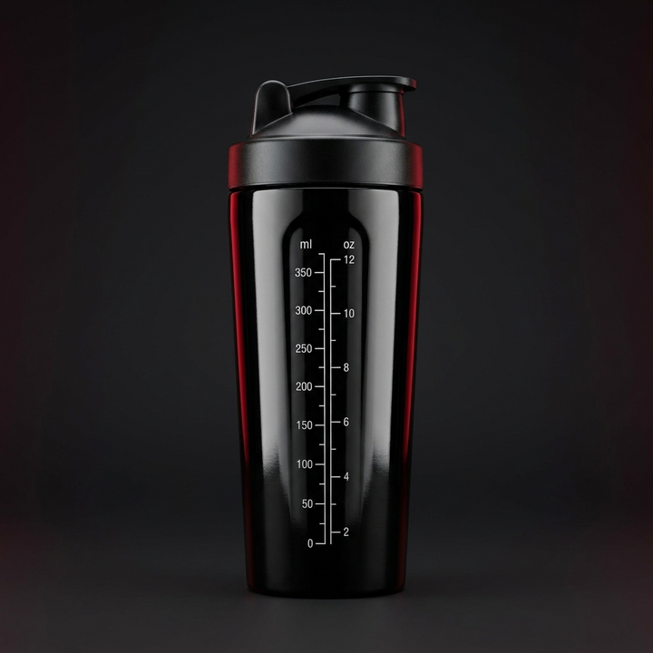Professional Stainless Steel Shaker Bottle 700ml Protein Powder Mixing Cup with Scale Fitness Water Bottle for Gym Workout Sports Outdoor Use