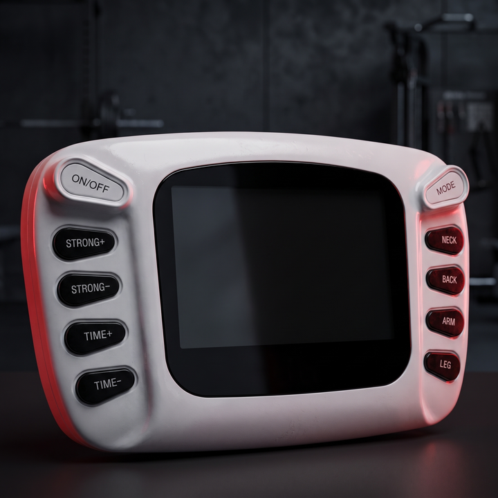 Professional TENS EMS Muscle Stimulator Electrotherapy Device 8 Modes 15 Intensity Levels Pain Relief Muscle Recovery Physiotherapy Unit Home Gym