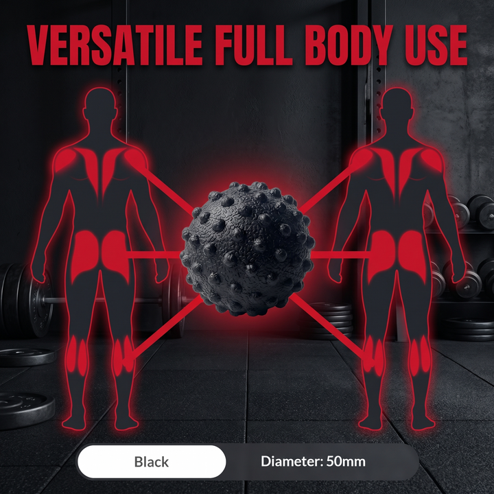 Professional TPE Massage Ball Trigger Point Ball Multi Texture Full Body Muscle Relief 50mm Yoga Fitness Home Gym Office Recovery Roller Ball