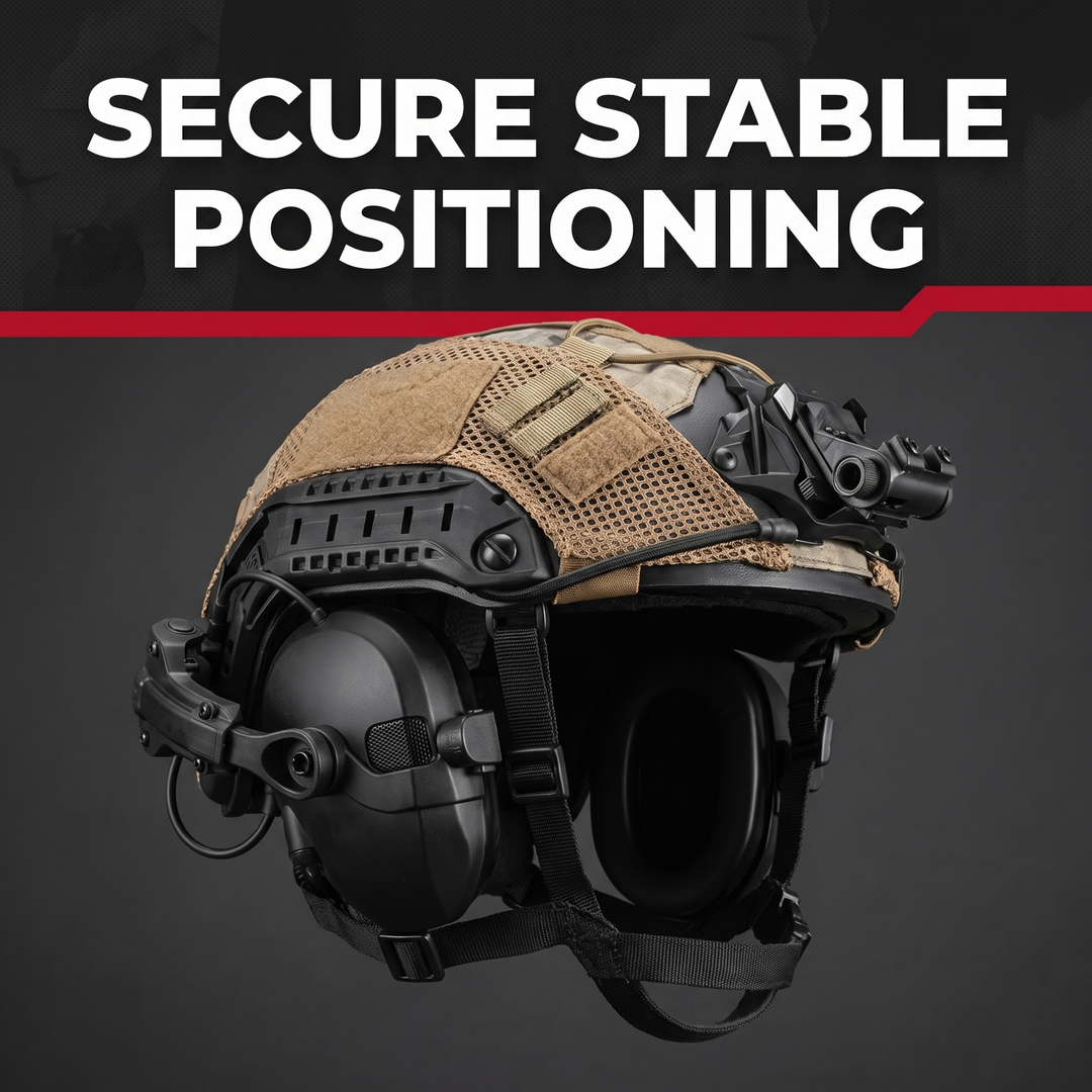 Professional Tactical Helmet Headset Active Noise Cancelling Ear Protection Shooting Hunting Hearing Defender Helmet Mounted Headphones