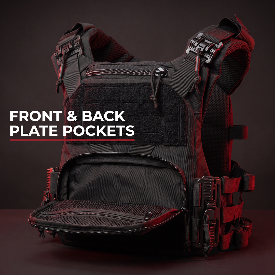 Professional Tactical Plate Carrier Vest Full Size MOLLE Chest Rig Adjustable Cummerbund Quick Release Airsoft Outdoor Training Gear Lightweight